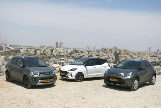 טויוטה אייגו X, סוזוקי איגניס ויונדאי i10 טויוטה אייגו X, סוזוקי איגניס ויונדאי i10